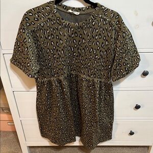 Leopard Print Women's Top